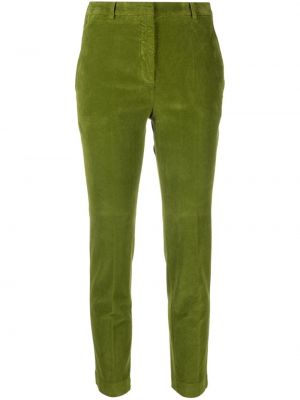 Rovné kalhoty Incotex zelené