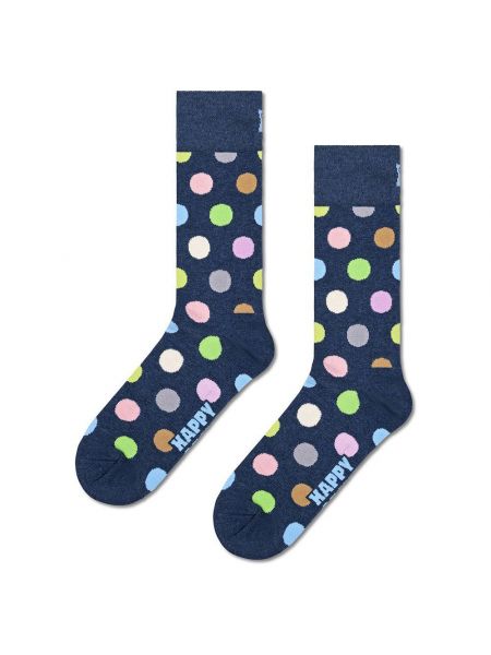Носки в горошек Happy Socks синие