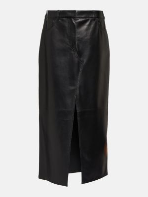 Kožená sukně Givenchy černé