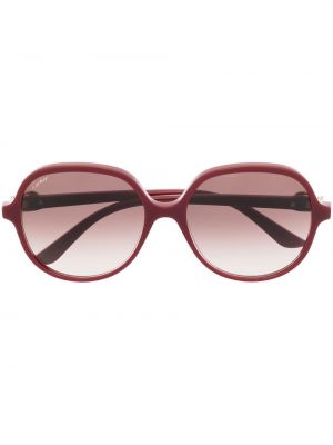 Overdimensjonert briller Cartier Eyewear rød