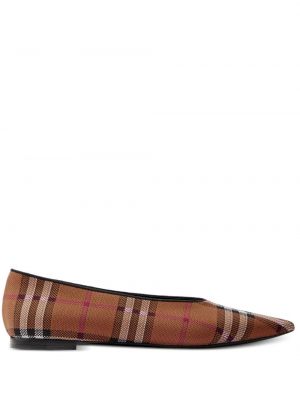 Nizki čevlji s karirastim vzorcem Burberry rjava