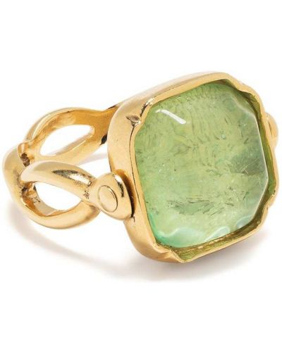 Złoty pierścionek Goossens, zielony