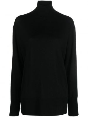 Vlnený sveter Aspesi čierna