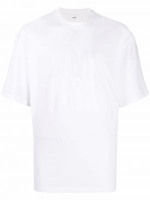 T-shirt ricamato Ami Paris bianco