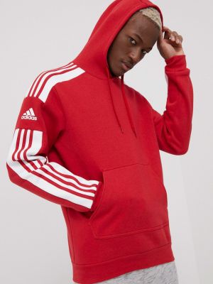Bluza z kapturem Adidas Performance czerwona
