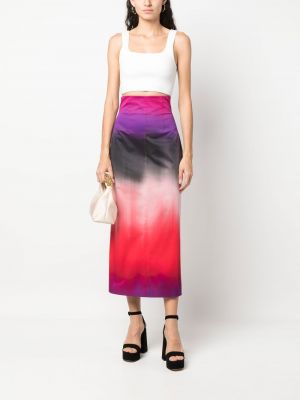 Pouzdrová sukně s přechodem barev Philosophy Di Lorenzo Serafini růžové