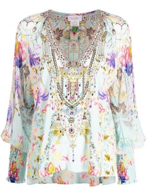 Bluza s cvetličnim vzorcem Camilla