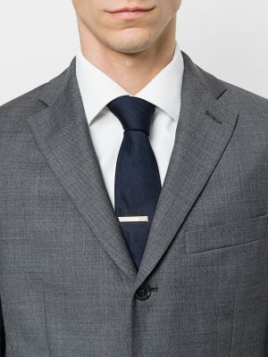 Cravate Thom Browne argenté