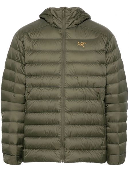 Pernata jakna s kapuljačom Arc'teryx zelena