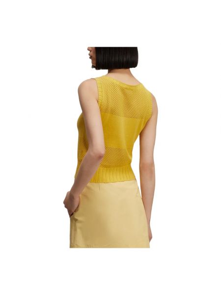 Jersey de algodón de tela jersey Aspesi amarillo