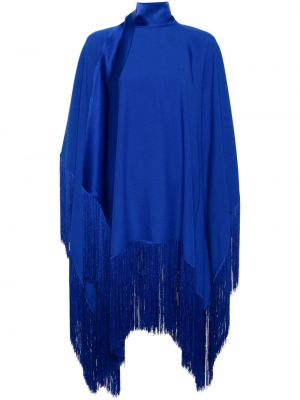 Mini obleka z obrobami Taller Marmo modra