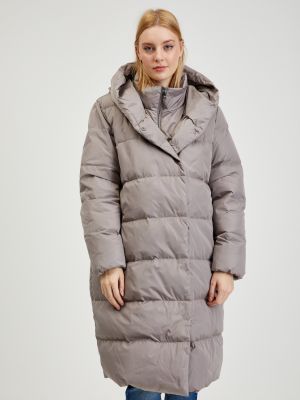 Dygsniuotas paltas Orsay pilka