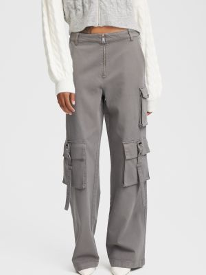 Pantaloni cargo Gestuz grigio