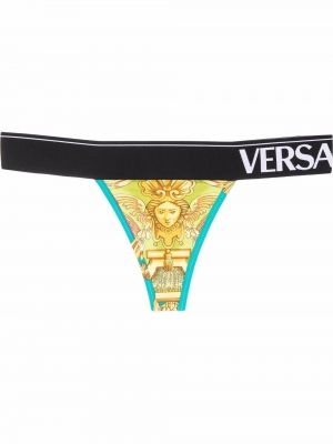 Trykt stringtruser Versace gul