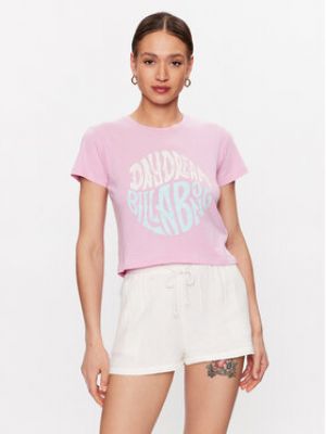 Priliehavé tričko Billabong ružová
