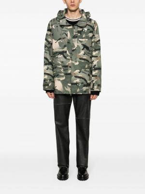 Jacke mit kapuze mit print mit camouflage-print Patta