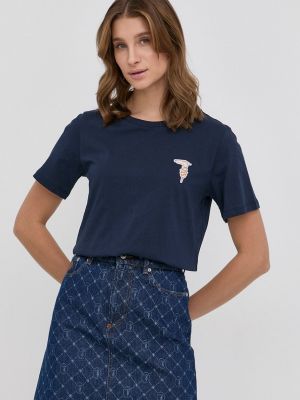 Бавовняна футболка Trussardi, синя