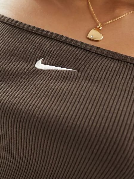 Кроп-топ Nike коричневый
