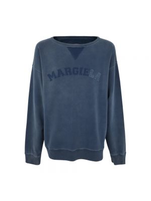 Bluza z okrągłym dekoltem Maison Margiela niebieska