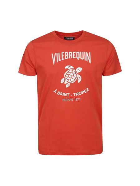 T-shirt aus baumwoll Vilebrequin rot