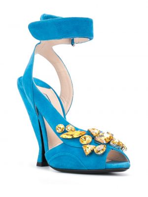 Sandalias de punta abierta Prada Pre-owned azul