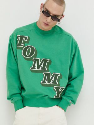Geacă de blugi Tommy Jeans verde