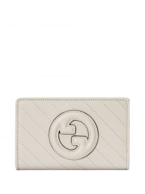 Kožená peněženka Gucci bílá