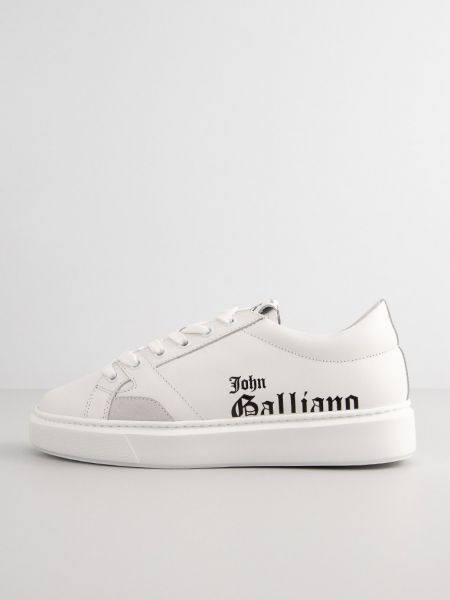 Białe sneakersy John Galliano