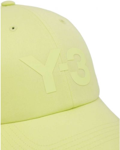 Gorra con estampado Y-3 amarillo