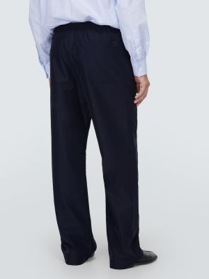 Μάλλινο παντελόνι Loewe μπλε