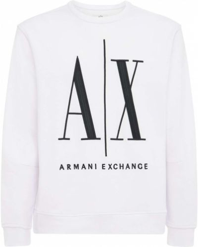 Bluza dresowa bawełniana Armani Exchange, biały