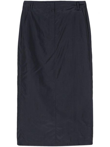 Maxi φούστα με χαμηλή μέση Tibi μπλε