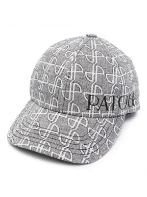Siuvinėtas kepurė su snapeliu Patou pilka