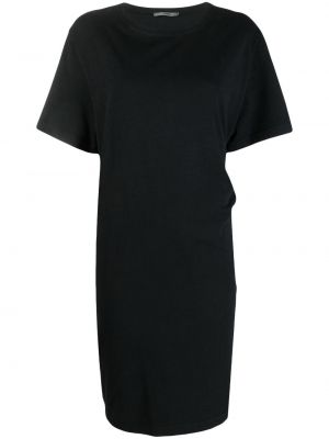 Mini robe en coton avec manches courtes Barena noir