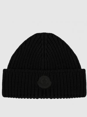 Вовняна шапка Moncler чорна