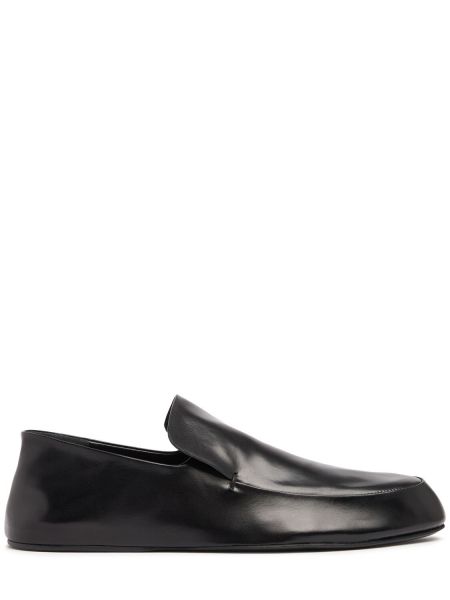 Læder loafers Jil Sander sort