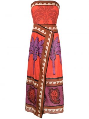 Μίντι φόρεμα με μοτίβο καρδιά Johanna Ortiz κόκκινο