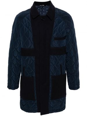 Dygsniuotas paltas Daniele Alessandrini mėlyna