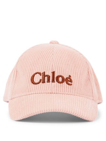 Bomuld fløjlsbukser cap for piger Chloe Kids pink