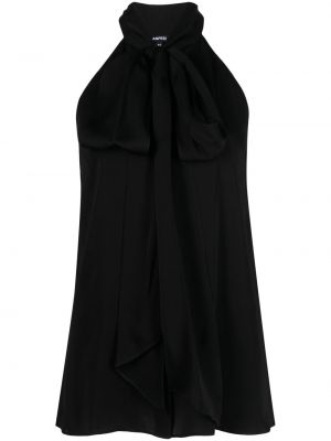 Блуза с панделка Aspesi черно