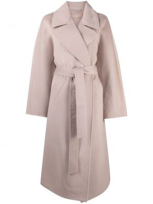 Шерстяное пальто 12 Storeez, розовый