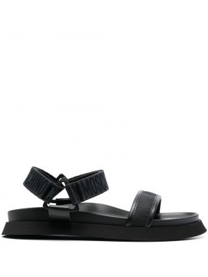 Sandále s potlačou Moschino čierna