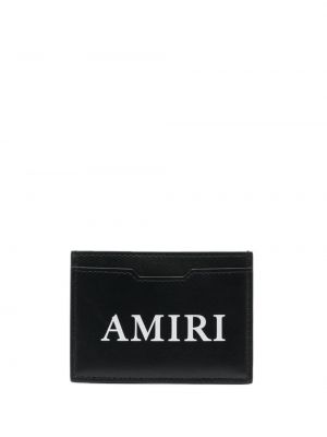 Portefeuille en cuir à imprimé Amiri