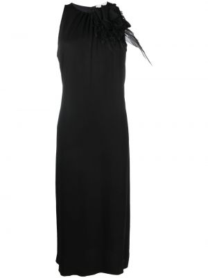 Коктейлна рокля с пера Fabiana Filippi черно