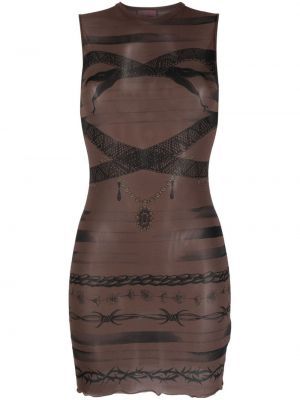Αμάνικο φόρεμα με σχέδιο Jean Paul Gaultier