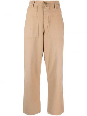 Pantalon en laine en soie en coton Polo Ralph Lauren kaki