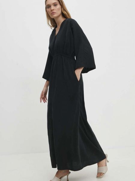Sukienka długa oversize Answear Lab czarna
