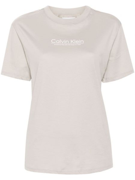 Βαμβακερή μπλούζα με σχέδιο Calvin Klein