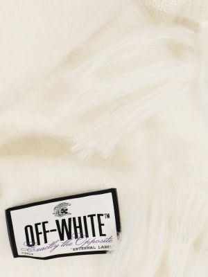 Fular de mohair Off-white alb