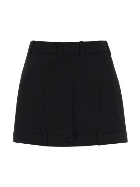 Czarna mini spódniczka plisowana Balenciaga